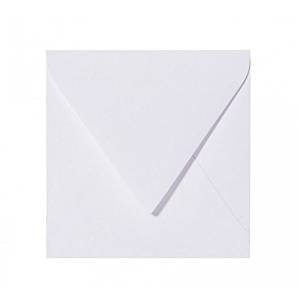50 Quadratische Briefumschläge 14,6 x 14,6 cm 146 x 146 mm Weiß Verschluss: feuchtklebend mit Innenfutter ( Weiß )Grammatur: 120 g/m² von Briefumschläge24Plus