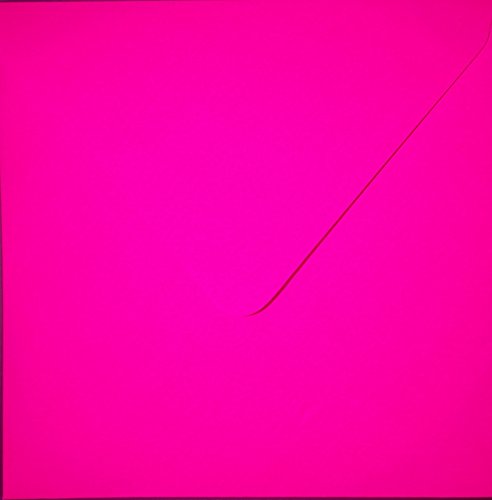 50 Quadratische Briefumschläge 15,5 x 15,5 cm 155 x 155 mm Neon Pink Verschluss: feuchtklebend Grammatur: 90 g/m² von Briefumschläge24Plus