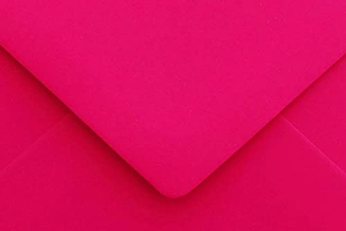 6 x 9 cm Mini Briefumschläge - Pink - 25 stück - Miniatur Kuverts, nassklebend für Blumen-Grüße, Grußkarten, Anhänger & Geld-Geschenke, für Visitenkarte von Briefumschläge24Plus