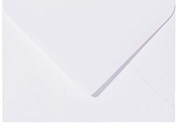 75 Briefumschläge C 5 DIN ( 16,2 x 22,9 cm ) - Weiß , Verschluss-Technik: Feuchtklebend mit Dreieck Lasche ( Weiß ) ! Grammatur: 120 g/m² von Briefumschläge24Plus