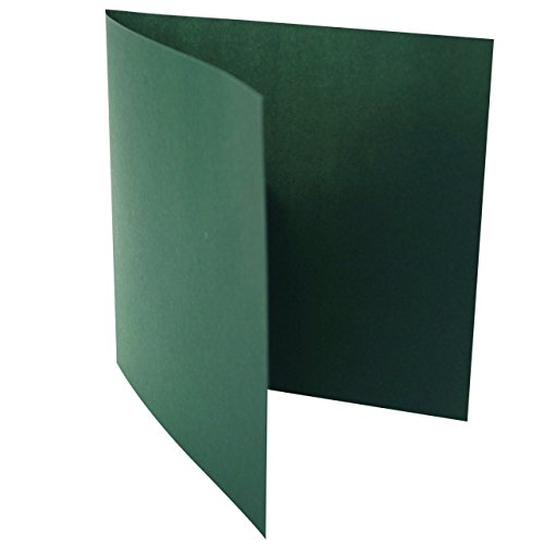 Briefumschläge24Plus 25 Quadratische Klappkarten zum selbst Beschriften Tannen Grün von der Größe 160 x 160 mm 16 x 16 cm von Briefumschläge24Plus
