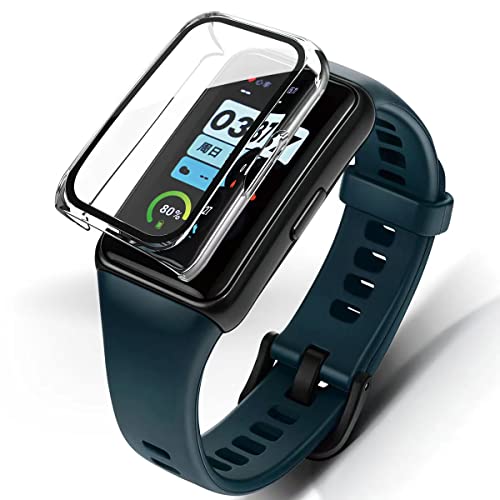 Brifu Hülle kompatibel mit Huawei Watch Fit / Honor Watch ES / Oppo Watch Free PC Cover mit Hartglasschutz,ultradünner Vollschutz für Schutzhülle-Transparent von Brifu