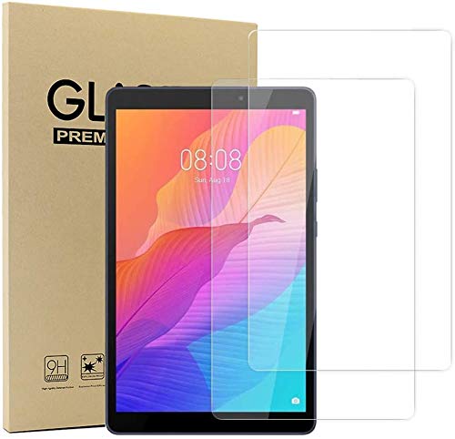 Brifu Screen Protector for Huawei Matepad T8 2020,Glas Displayfolie, 9H Härte, Anti-Kratzer, Anti-Öl, Anti-Bläschen, 2.5D Runde Kante, [2 Stück] von Brifu