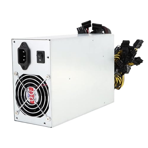 BrightBulb 2400 W Mining-Netzteil 180-264 V Double Mute Fan Miner-Netzteil für 3060-, 3070-Grafikkarten von BrightBulb