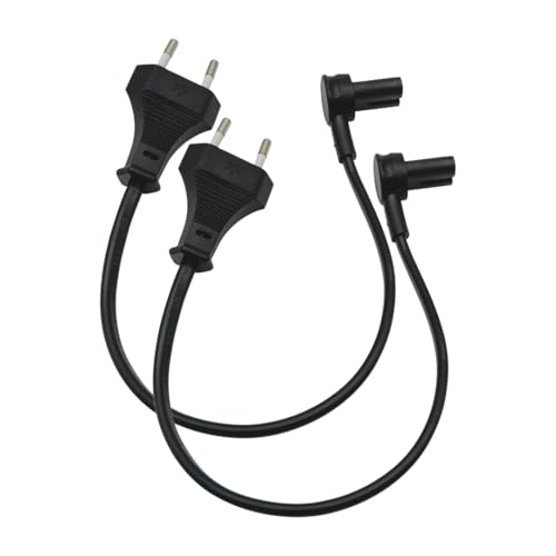 BrightOn® Ersatznetzkabel Kompatibel mit Sonos ERA 100, ERA 300 & Mini Sub Lautsprechern, EU-Version, (2er-Pack) (0.3 Meter, Schwarz) von BrightOn