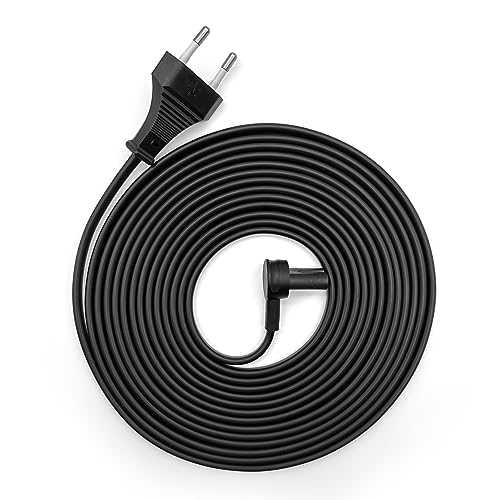BrightOn® Ersatznetzkabel Kompatibel mit Sonos ERA 100, ERA 300 & Mini Sub Lautsprechern, EU-Version, (1er-Pack) (5 Meter, Schwarz) von BrightOn