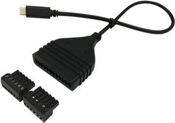 BRIGHTSIGN USB-C to GPIO cable with two 6-pin GPIO terminal blocks. (GP800-C) von BrightSign