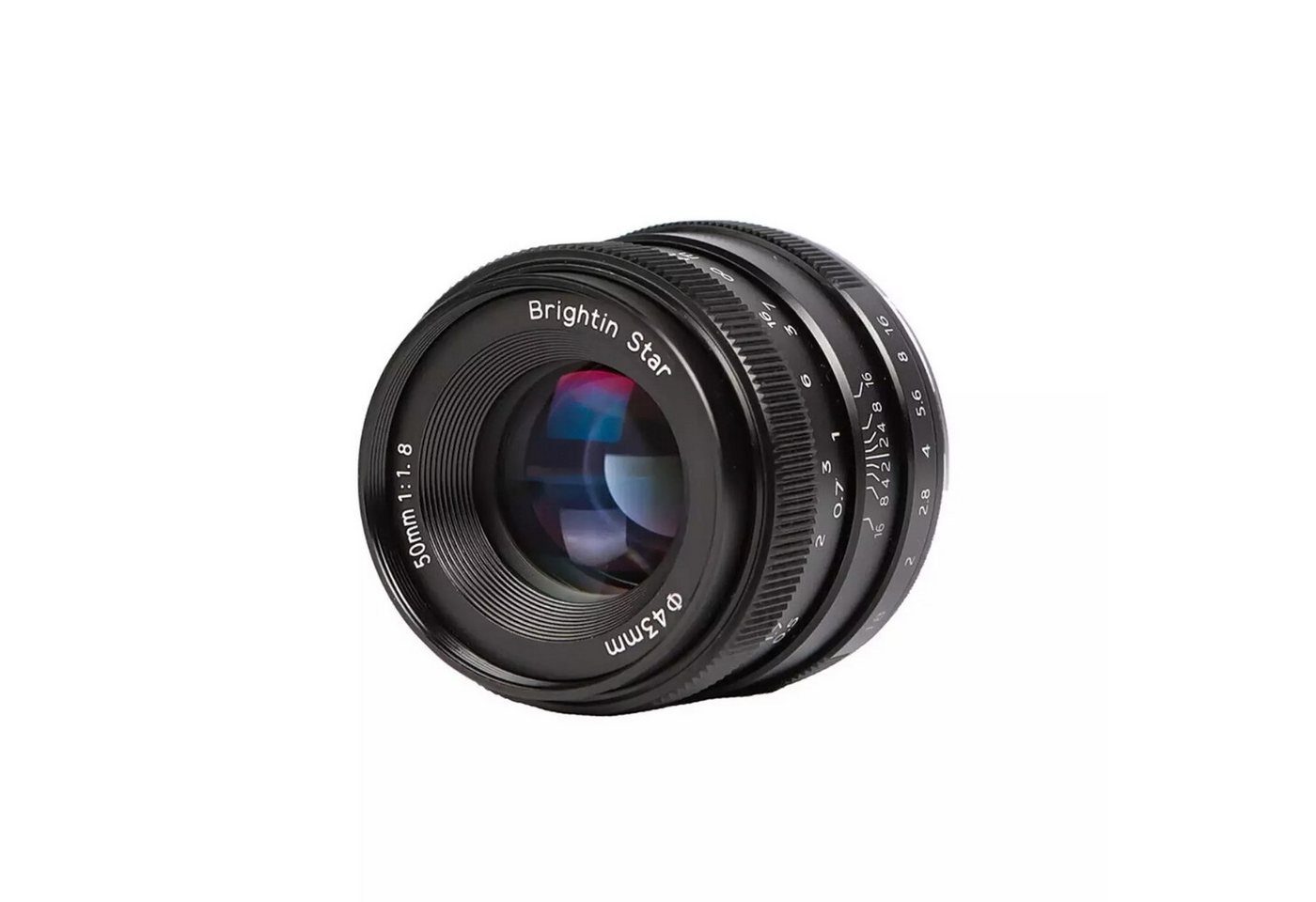 Brightin Star 50mm f/1,8 APS-C Objektiv für E/M/X/Z/M4/3-Mount Standardobjektiv Normalobjektiv Brightin Star 50mm f/1,8 APS-C Objektiv für E/M/X/Z/M4/3-Mount Standardobjektiv Normalobjektiv von Brightin Star