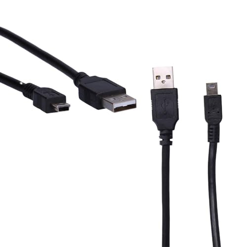 Brightium USB Typ A auf Mini USB Kabel 1,8m schwarz für Geräteanschluss und Datenübertragung von Brightium