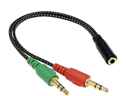 Brightium 3,5-mm-Klinkenadapter, kompatibel mit Kopfhörern, hochwertiges Audio, ideal zum Anschluss von Audiogeräten und zur Verbesserung des Hörerlebnisses. Brightium 3,5-mm-Klinkenadapter, kompatibel mit Kopfhörern, hochwertiges Audio, ideal zum Anschluss von Audiogeräten und zur Verbesserung des Hörerlebnisses. von Brightium