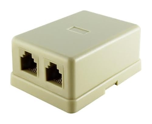 Brightium 6p4c Doppel-Telefon-Dockingstation mit 6-poligem Anschluss, ideal für Telefoninstallationen zu Hause oder in kleinen Büros. Brightium 6p4c Doppel-Telefon-Dockingstation mit 6-poligem Anschluss, ideal für Telefoninstallationen zu Hause oder in kleinen Büros. von Brightium