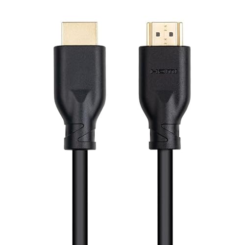 Brightium HDMI-2.0-Kabel 4K bei 60 Hz, 18 Gbit/s, CCS, Schwarz, 1 m, ideal für hochauflösende Verbindungen zwischen Multimedia-Geräten. von Brightium