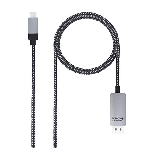 Brightium USB-C-zu-DISPLAYPORT M-Konverterkabel, 1,8 m, schwarz – verbindet USB-C-Geräte mit DisplayPort-Displays für Präsentation und Unterhaltung. von Brightium
