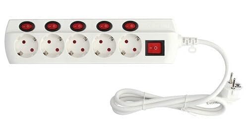 Einzelne 5T Basis mit Kabel und Verbindung, ideal zum Anschluss elektrischer Geräte und zur Verbesserung der Stromverteilung. von Brightium