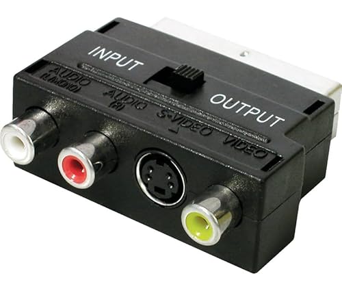 Euro-Stecker auf 3 Cinch-Buchsen und S-Video-Buchse: Verbinden Sie Geräte mit Leichtigkeit und genießen Sie eine überlegene Audio- und Videoqualität. Ideal für Ihre Heimunterhaltung. Euro-Stecker auf 3 Cinch-Buchsen und S-Video-Buchse: Verbinden Sie Geräte mit Leichtigkeit und genießen Sie eine überlegene Audio- und Videoqualität. Ideal für Ihre Heimunterhaltung. von Brightium