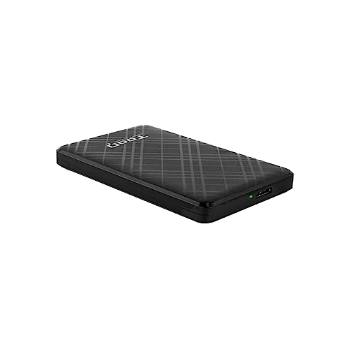 Externes Festplattengehäuse, 6,3 cm (2,5 Zoll), SATA-kompatibel, USB 3.1 Gen 1 für schnelle Datenübertragung – Schwarz – Tragbares und Robustes Design – ideal für Speicher von Brightium