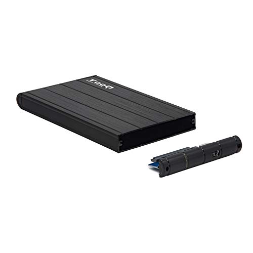 Externes Gehäuse 2,5 Zoll SATA USB 3.0, 9,5 mm, schwarz, für HDD/SSD, ideal für tragbare Speicherung und Datenübertragung. von Brightium