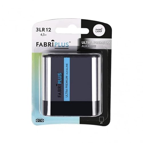 Fabriplus Alkalibatterie, 3LR12, 4,5 V, in Blisterverpackung, umweltfreundlich, quecksilberfrei, ideal für Geräte mit geringem Stromverbrauch, Maße: 11,5 x 8,5 x 2,6 cm, sichere und langlebige Fabriplus Alkalibatterie, 3LR12, 4,5 V, in Blisterverpackung, umweltfreundlich, quecksilberfrei, ideal für Geräte mit geringem Stromverbrauch, Maße: 11,5 x 8,5 x 2,6 cm, sichere und langlebige von Brightium