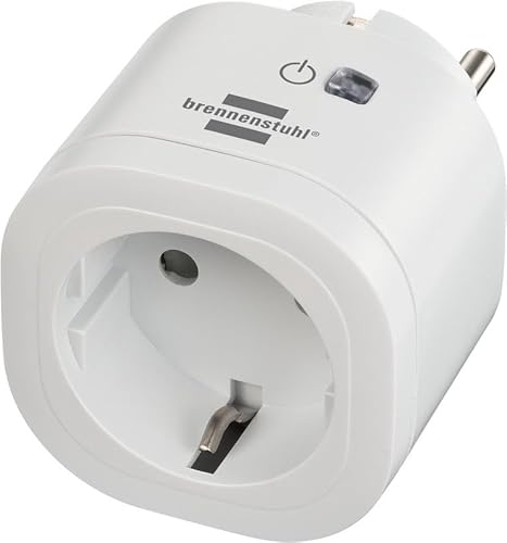 Intelligente WLAN-Steckdose, 3000 W, IP20, Fernbedienung und Programmierung, ideal für Haushaltsmanagement und Energieeinsparung. von Brightium