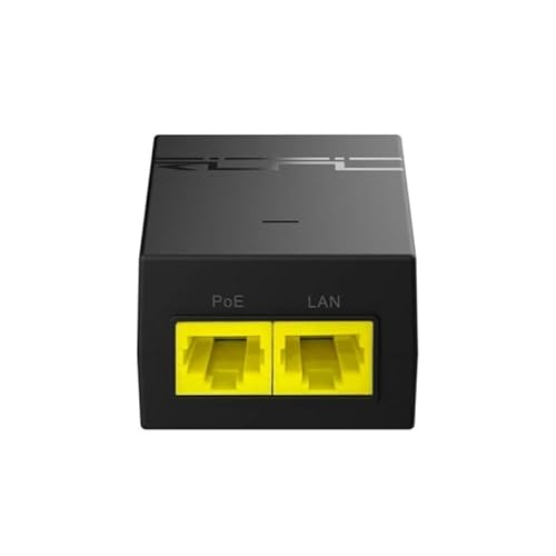 PoE-Injektor mit 1 Port, 1000Base-T, 52 V, 15,6 W, ideal zum Anschluss von Netzwerkgeräten und zur gleichzeitigen Stromversorgung. von Brightium