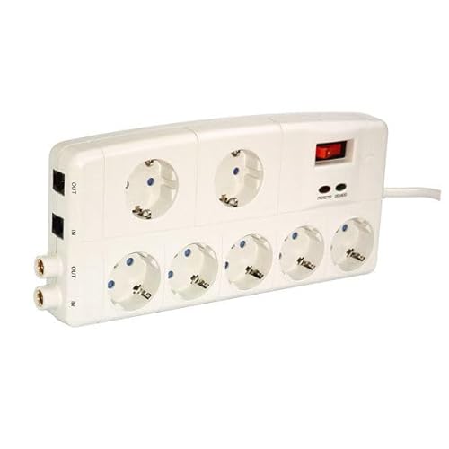 Professionelle Mehrfachsteckdose mit 7 Steckdosen, Überlastschutz, USB, sicherer Anschluss zum Laden und Versorgen mehrerer Geräte. Professionelle Mehrfachsteckdose mit 7 Steckdosen, Überlastschutz, USB, sicherer Anschluss zum Laden und Versorgen mehrerer Geräte. von Brightium
