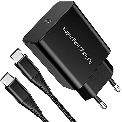 25W USB C Ladegerät für Samsung Galaxy A55 A35 A54 5G/A53 A33 A14 A13 A25/S23/S22 Plus/S24 Ultra/S21/S20 FE/Z Flip 5/Z Fold 4,Note 20/Tab S7,PD 3.0 Netzteil Schnellladegerät Ladestecker mit Ladekabel von Brighttodays