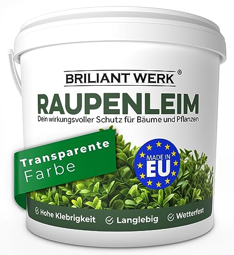 Briliantwerk® Raupenleim für Obstbäume 0,9L I Der Leimring für Obstbäume schützt vor Frostspannern, Ameisen, Läusen uvm. - Baumleim auch für Zimmerpflanzen geeignet von Briliantwerk