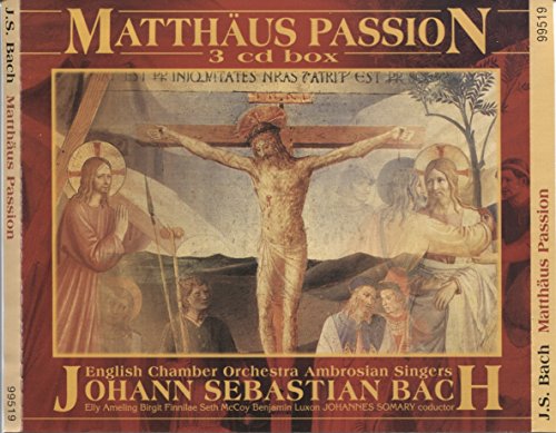 3-CD BACH - MATTHAUS PASSION - ENGLISH CHAMBER ORCHESTRA/ AMBOSIAN SINGERS / ELLY AMELING (LET OP: GEEN BOOKLET!) von Brilliant Classics