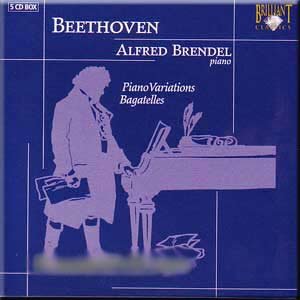 Beethoven - Piano Variations Bagatelles - Alfred Brendel (5 CD Set) von Brilliant Classics