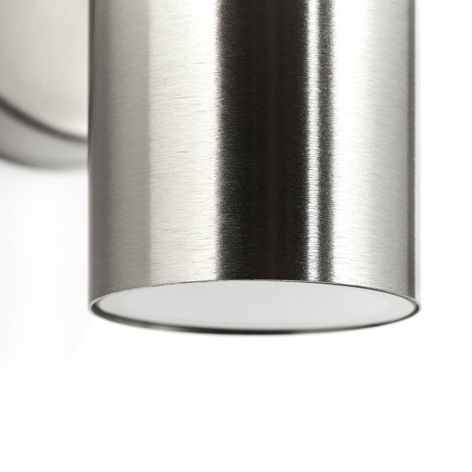 Außenwandlampe Jandy down schwenkbar edelstahlfarben, Metall von Brilliant