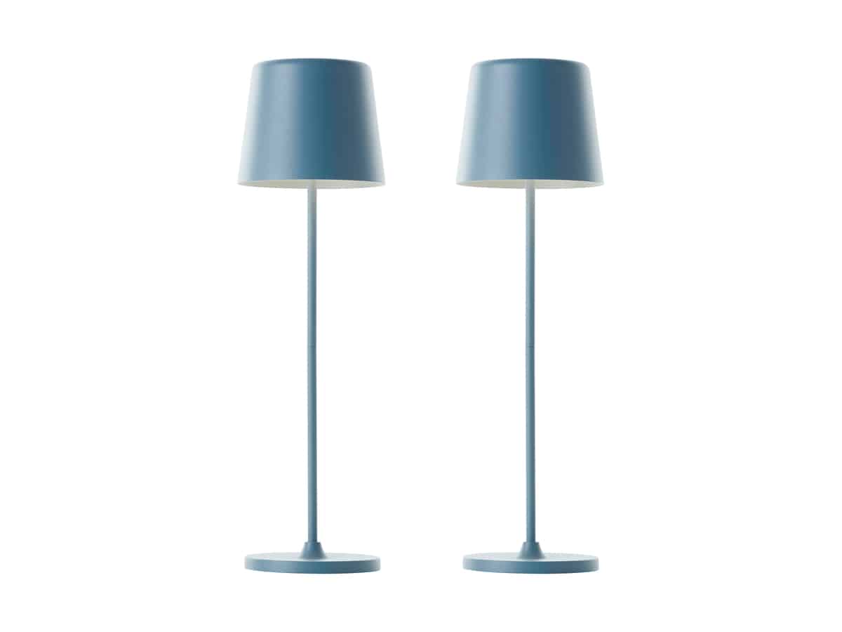 BRILLIANT LED-Akku-Tischleuchte Kaami, 2 W, 310 lm, 3000 K, blau, 2er Set BRILLIANT LED-Akku-Tischleuchte Kaami, 2 W, 310 lm, 3000 K, blau, 2er Set von Brilliant