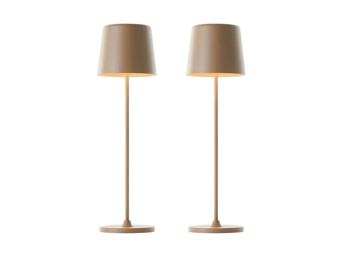 BRILLIANT LED-Akku-Tischleuchte Kaami, 2 W, 310 lm, 3000 K, cappuccino, 2er Set BRILLIANT LED-Akku-Tischleuchte Kaami, 2 W, 310 lm, 3000 K, cappuccino, 2er Set von Brilliant