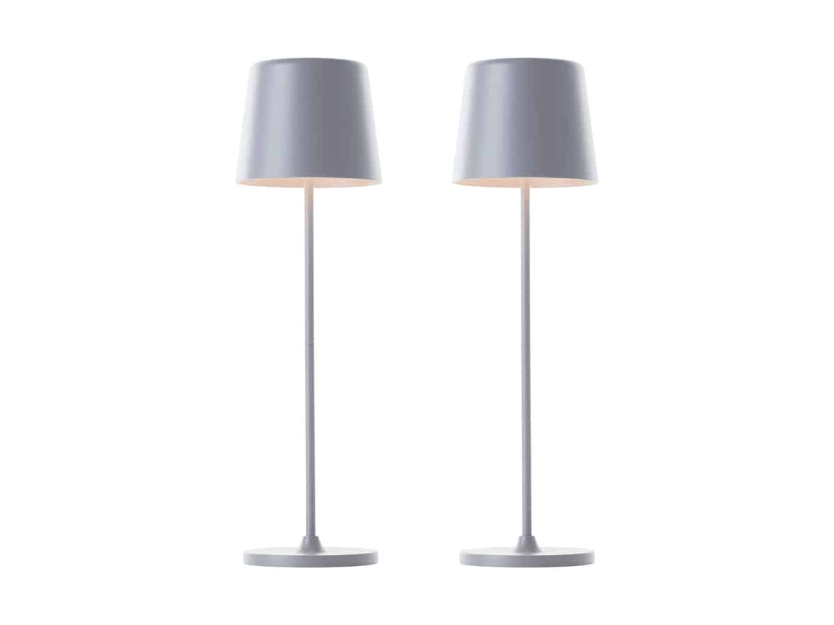 BRILLIANT LED-Akku-Tischleuchte Kaami, 2 W, 310 lm, 3000 K, grau, 2er Set BRILLIANT LED-Akku-Tischleuchte Kaami, 2 W, 310 lm, 3000 K, grau, 2er Set von Brilliant
