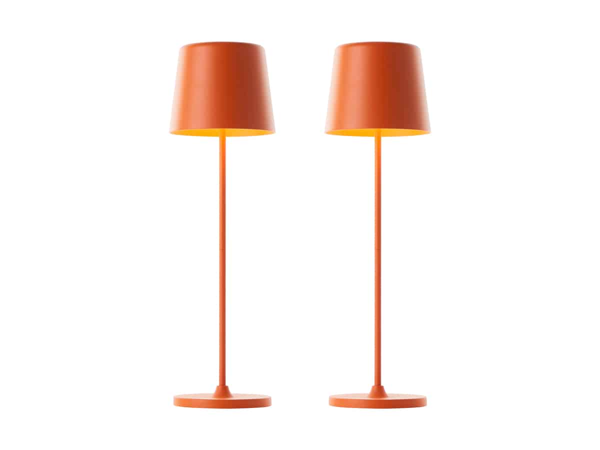 BRILLIANT LED-Akku-Tischleuchte Kaami, 2 W, 310 lm, 3000 K, orange, 2er Set BRILLIANT LED-Akku-Tischleuchte Kaami, 2 W, 310 lm, 3000 K, orange, 2er Set von Brilliant
