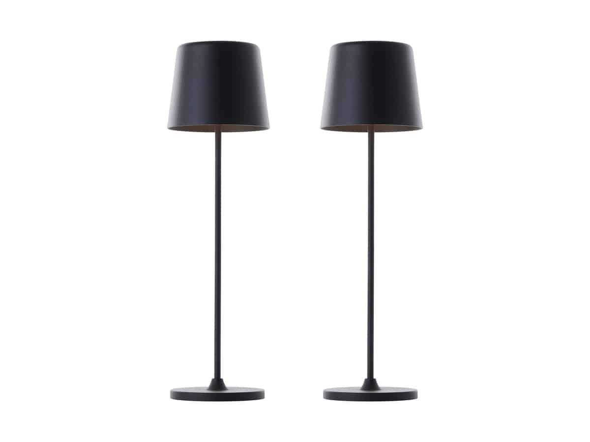 BRILLIANT LED-Akku-Tischleuchte Kaami, 2 W, 310 lm, 3000 K, schwarz, 2er Set BRILLIANT LED-Akku-Tischleuchte Kaami, 2 W, 310 lm, 3000 K, schwarz, 2er Set von Brilliant