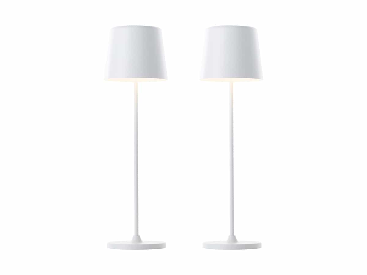 BRILLIANT LED-Akku-Tischleuchte Kaami, 2 W, 310 lm, 3000 K, weiß, 2er Set BRILLIANT LED-Akku-Tischleuchte Kaami, 2 W, 310 lm, 3000 K, weiß, 2er Set von Brilliant