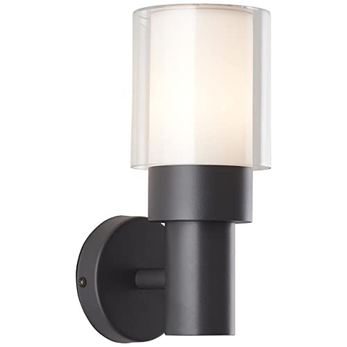 BRILLIANT Lampe, Arthus Außenwandleuchte stehend anthrazit, 1x A60, E27, 18W, IP-Schutzart: 44 - spritzwassergeschützt BRILLIANT Lampe, Arthus Außenwandleuchte stehend anthrazit, 1x A60, E27, 18W, IP-Schutzart: 44 - spritzwassergeschützt von Brilliant