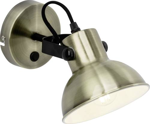 Brilliant Ester 90048/31 Wandstrahler E14 25W LED Messing-antik, Schwarz Brilliant Ester 90048/31 Wandstrahler E14 25W LED Messing-antik, Schwarz von Brilliant