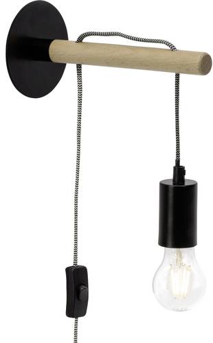 Brilliant Jarbo 98977/76 Wandleuchte E27 60W LED Schwarz, Holz Brilliant Jarbo 98977/76 Wandleuchte E27 60W LED Schwarz, Holz von Brilliant
