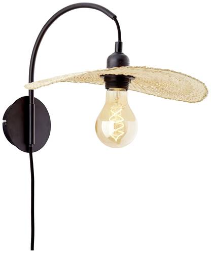 Brilliant Jefter 99426/76 Wandleuchte E27 Schwarz, Natur Brilliant Jefter 99426/76 Wandleuchte E27 Schwarz, Natur von Brilliant