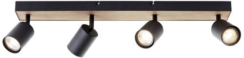 Brilliant Jello Wood G93071/76 LED-Deckenstrahler LED GU10 4.5W Holz, Schwarz von Brilliant