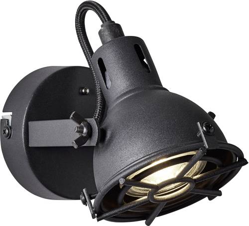 Brilliant Jesper G54310/86 Wandstrahler GU10 5W LED Schwarz von Brilliant