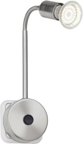 Brilliant Loona LED-Steckdosenlampe LED GU10 3W Edelstahl von Brilliant