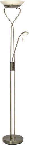 Brilliant Ollie LED-Deckenfluter mit Leselampe LED 18W Messing Brilliant Ollie LED-Deckenfluter mit Leselampe LED 18W Messing von Brilliant