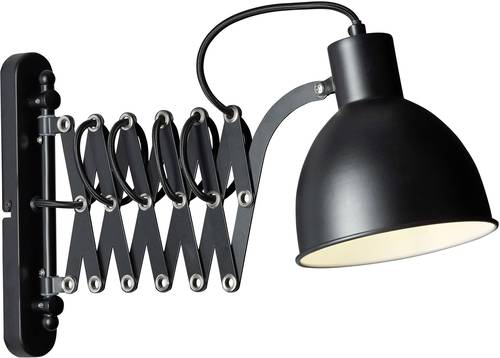 Brilliant Sandra 90289/76 Wandleuchte E14 40W LED Schwarz (matt) von Brilliant