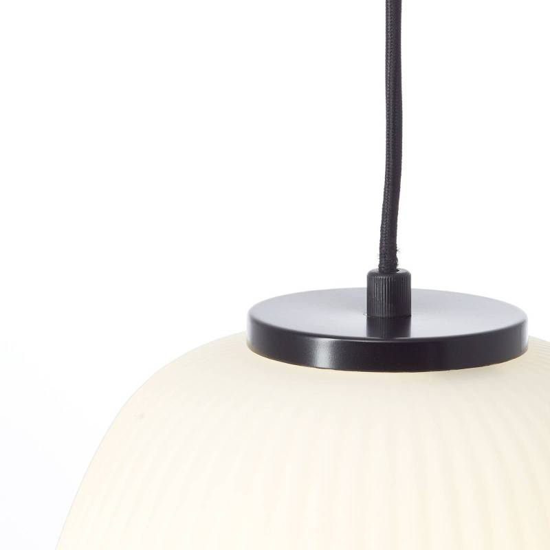 Hängelampe Kaizen, Ø 25 cm, opal, Glas von Brilliant