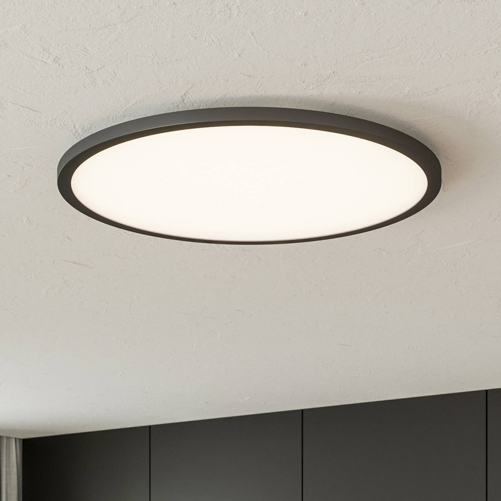 LED-Deckenlampe Tuco CCT, dimmbar, schwarz Ø 50 cm LED-Deckenlampe Tuco CCT, dimmbar, schwarz Ø 50 cm von Brilliant