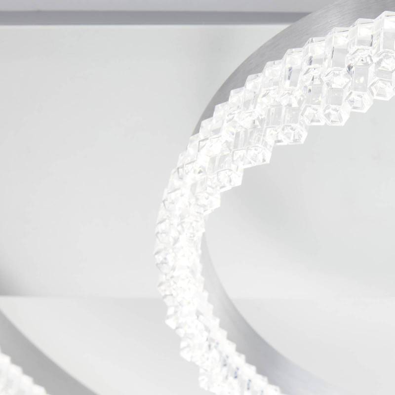 LED-Deckenleuchte Aurora, aluminium, Ø 61 cm, Aluminium, CCT von Brilliant