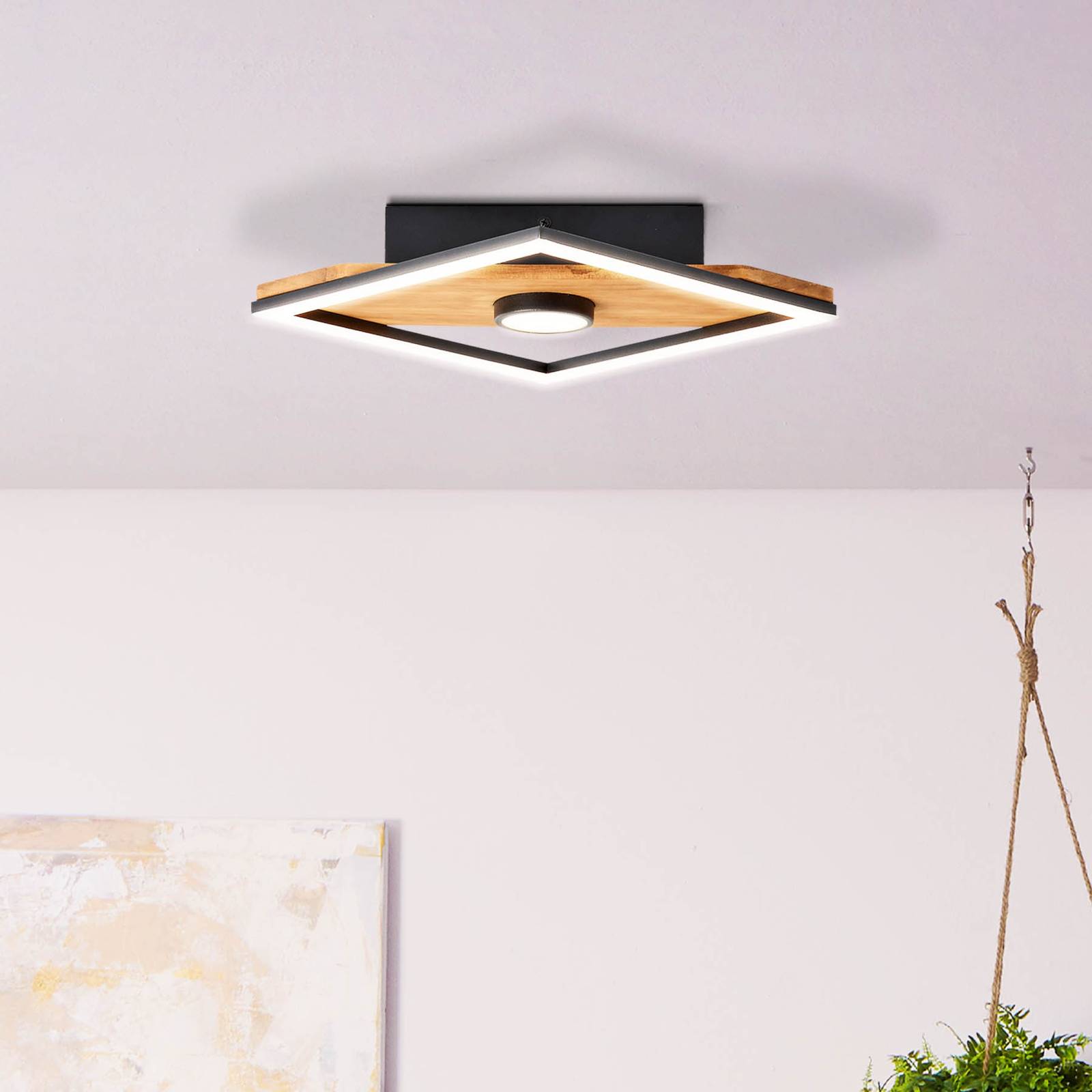 LED-Deckenleuchte Woodbridge, einflammig LED-Deckenleuchte Woodbridge, einflammig von Brilliant