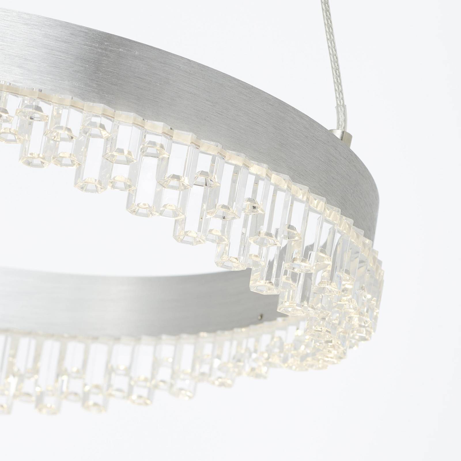 LED-Hängeleuchte Aurora, aluminium, Ø 30 cm, Aluminium, CCT LED-Hängeleuchte Aurora, aluminium, Ø 30 cm, Aluminium, CCT von Brilliant